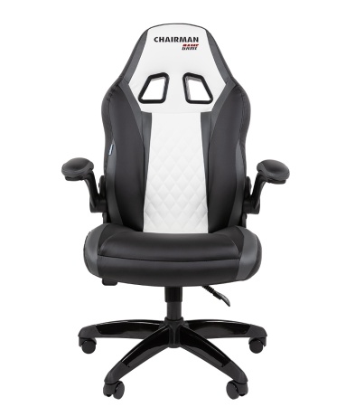 Кресло игровое Chairman Драйв 15 черный / серый / белый