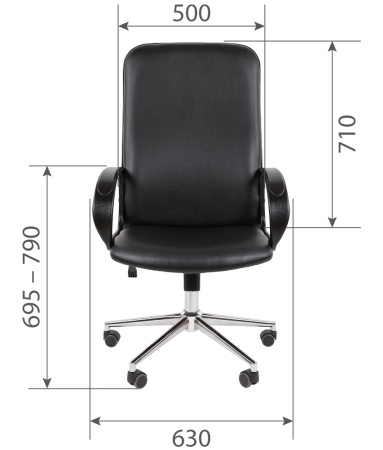 Кресло офисное CHAIRMAN 278 ЭКО черный