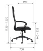 Офисное кресло Chairman 612 Черный сетка