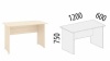 40.43 Стол рабочий Рубин Сосна Астрид